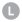 The letter L on a light grey circle