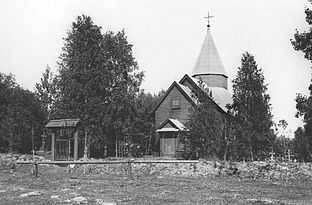 Кирха в деревне Новосёлки. 1911 год