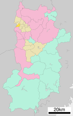 Location of Ōji in Nara Prefecture