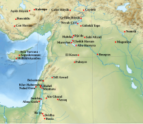 Localisation des principaux sites du Néolithique précéramique B (v. 9000-6400 av. J.-C.).