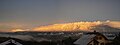 Panorama of the snowy Parmelan and Semnoz seen from Héry-sur-Alby.