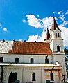 Pasvalys Church, with fractures due to earth instability visible