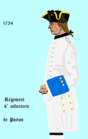 régiment de Poitou de 1734 à 1757