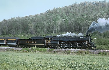 No. 2102 pulling an inaugural train at Cass, West Virginia on May 2, 1971