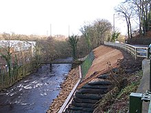 Riverbank Repairs on the A6102 near Middlewood Tavern
