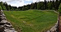 Ruinen des Kartäuserklosters Oujon, Blick von Nordwesten