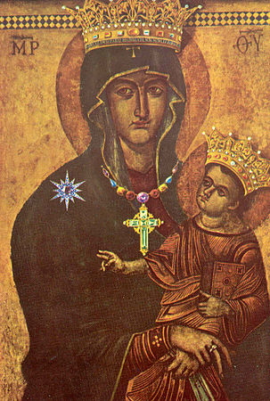 Salus populi romani, icona bizantina della Madonna col Bambino. Prima del 1240.