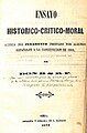 Impreso relacionado con la Constitución de 1869 que firma con sus iniciales al revés "B.S.R.F", Florentino Remigio Sanz Baeza (1873)