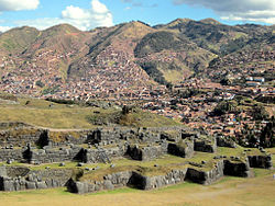 The archaeological site of Saksaywaman near Cusco