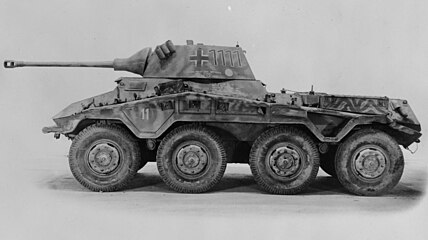 Sd.Kfz. 234 equipped with the Nebelwurfgerät