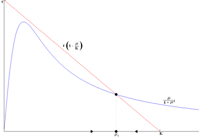 Ricerca dei punti d'equilibrio nel sistema Spruce Budworm (1 pt d'equilibrio: Esplosione)