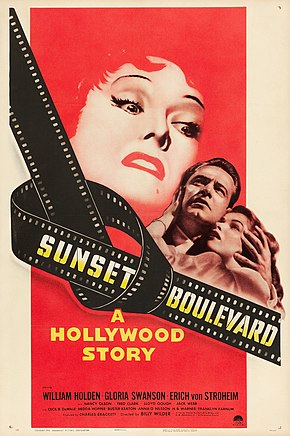 Description de l'image Sunset Boulevard (1950 poster).jpg.