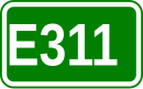 Zeichen der Europastraße 311