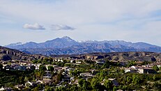 Northeastern face as viewed from Santa Clarita.