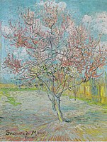 Flowering peach trees also Souvenir de Mauve, 1888 Kröller-Müller Museum