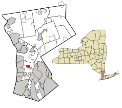 Location of Elmsford, New York