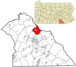 Location in York County and the state of Pennsylvania.