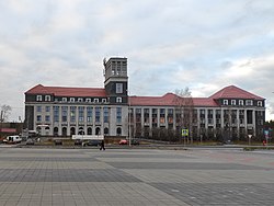 White Sea–Baltic Canal administration building in Medvezhyegorsk