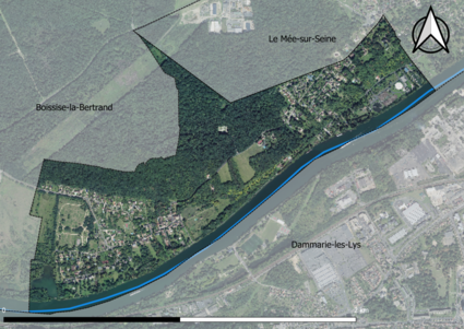 Carte orhophotogrammétrique de la commune.