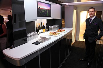 New premium economy galley design in the Boeing 777-300 and 787 at Air New Zealand