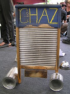 La planche à laver du Washboard Chaz Blues.