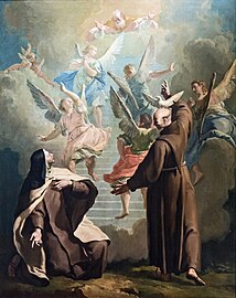 Peter of Alcantara shows, to Teresa d'Avila, the way to paradise