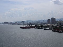 Cebu skyline from Mactan-Mandaue Bridge