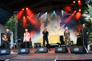 Final lineup (2007-12) at the Rudolstadt-Festival, Thüringen, in 2012