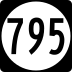 State Route 795 marker