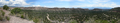 The Rio Grande basin, Sangre de Cristo mountains, and Pajarito Plateau, as seen from the Clinton P. Anderson Overlook