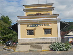 Antiga Estação Ferroviária, atual rodoviária de Conservatória