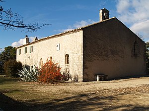 Vue de la façade est.