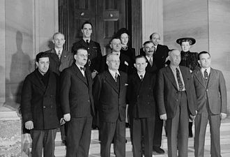 Photographie de la première cérémonie de citoyenneté canadienne