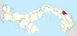 Location of Comarca Guna de Wargandí