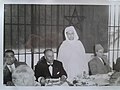 علال الفاسي، عبد الله كنون والحبيب بورقيبة بمدينة طنجة في أبريل 1957