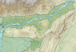 Location of the lake in Assam