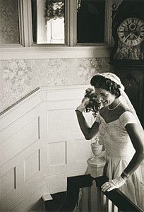Jacqueline Kennedy Onassis, by Toni Frissell (edited by Durova)