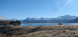 A view of the lake looking north during winter