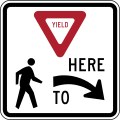 R1-5R Yield here to pedestrians (right)