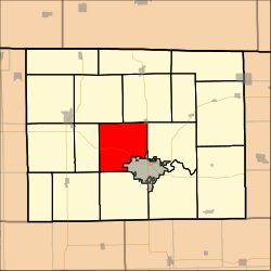 Location in Stephenson County