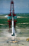 MR-3 (first US manned launch) lifts off from LC-5 in 1961.