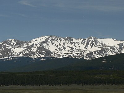 2. Mount Massive in the Sawatch Range of Colorado is the second highest summit of the Rocky Mountains.