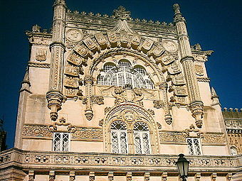 Palácio Hotel do Buçaco, 1888-1907, pormenor da fachada