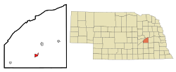 Location in the state of Nebraska, USA