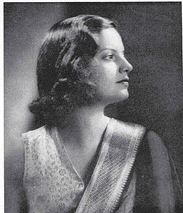 Indira Devi, likely mid-1930s, Hay Wrightson Ltd.[20]