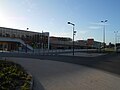 Station de métro Quatre Cantons - Stade Pierre-Mauroy et parc relais, vus de l'École centrale de Lille