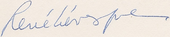 Signature de René Lévesque