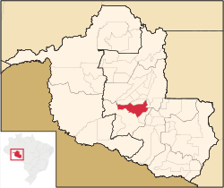 Location in Rondônia state