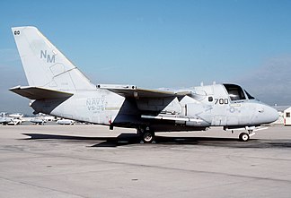 VS-35's C.A.G. S-3A Viking as part of CVW-10 in 1986. VS-35 would be reestablished again in 1990.