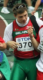 Vadzim Dzevjatoŭski i Osaka 2007.